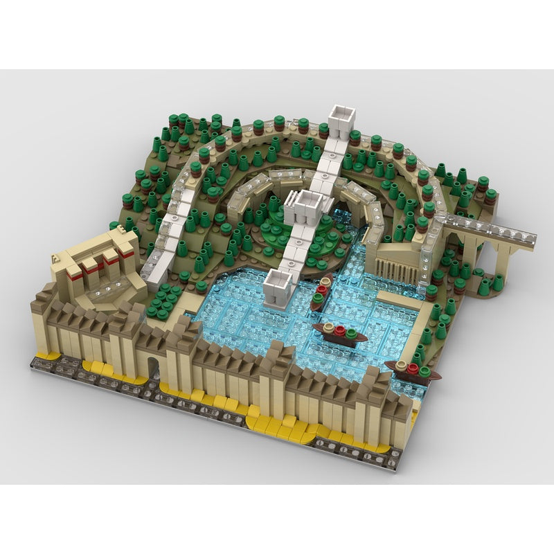 Hanging Gardens of Nineveh & Aqueduct MOC Building Kit - 4
