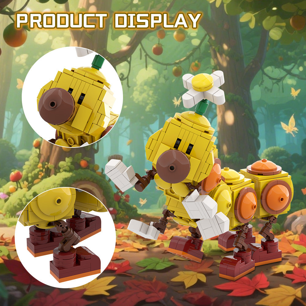 happy wiggler building set | super mario | moc-163071 - 2