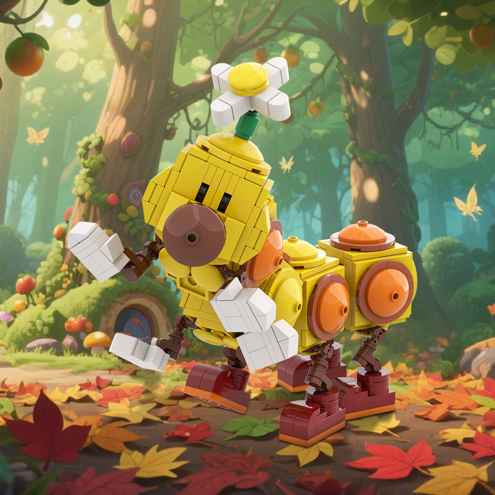 happy wiggler building set | super mario | moc-163071 - 3