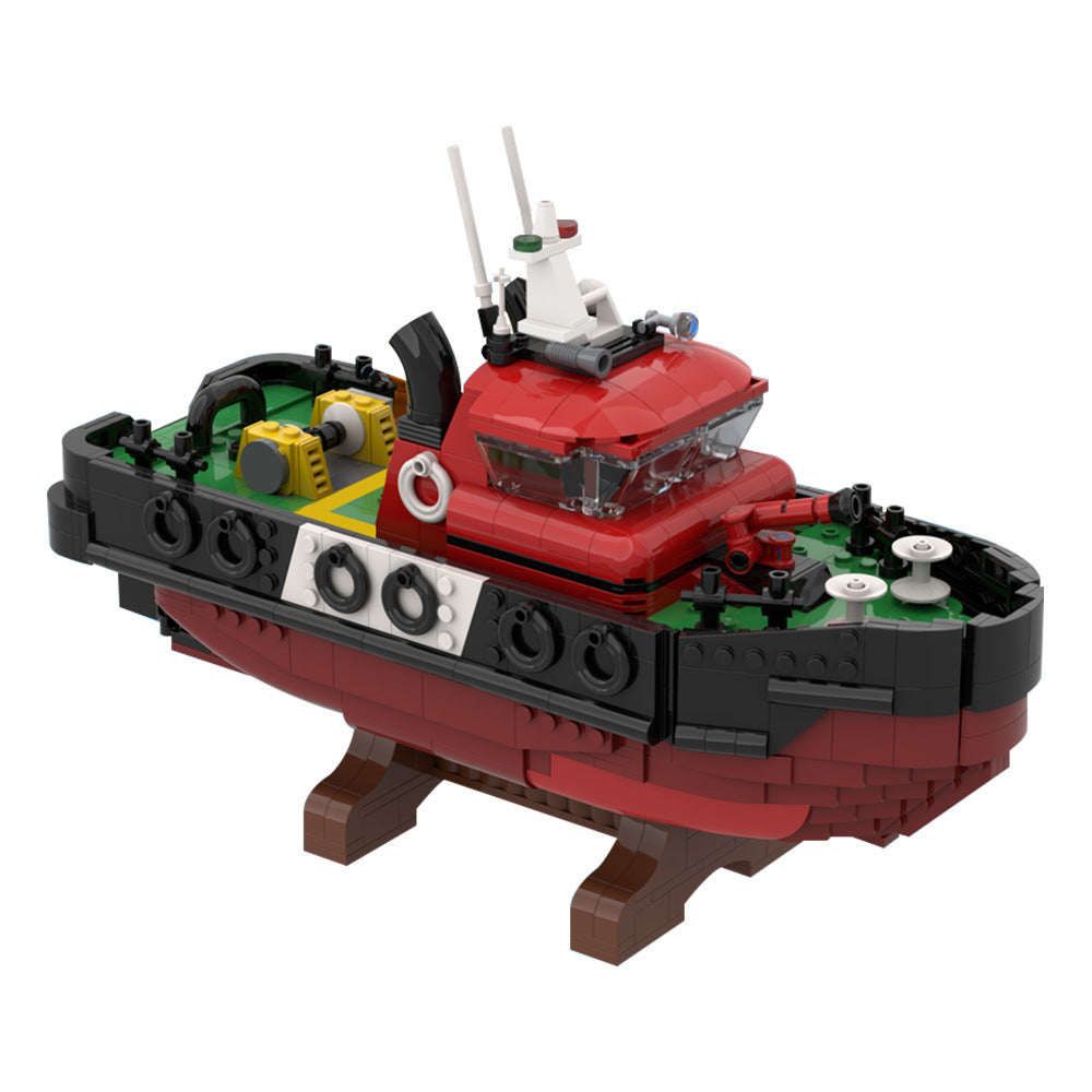 harbour tugboat building set | moc-203139 - 2