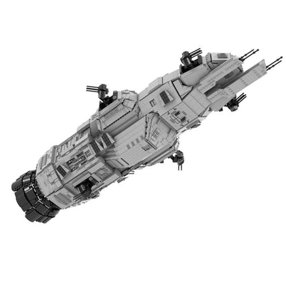 Hard Sci-Fi Corvette Deep Space Martian Gunship Building Kit | LEGO-Compatible MOC - 2