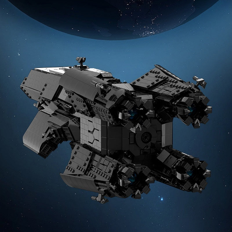 Hard Sci-Fi Free Navy Capital Ship MOC Spaceship Building Kit - 4