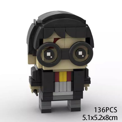 harry potter brickheadz moc building set | lego compatible bricks - 1