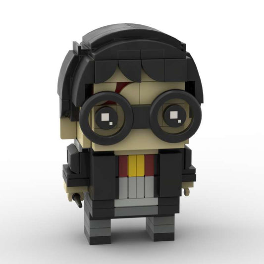 harry potter brickheadz moc building set | lego compatible bricks - 2