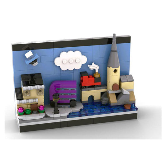 harry potter postcard skyline building set | moc-144241 - 1