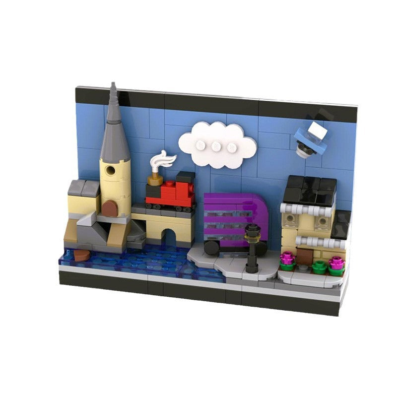 harry potter postcard skyline building set | moc-144241 - 3