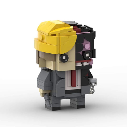 harvey dent brickheadz moc set | lego-compatible batman build - 1