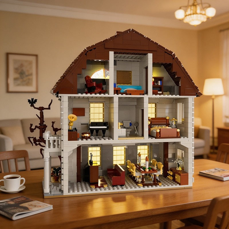 Haunted Apartment MOC Building Kit | Horror Architecture Model - 1