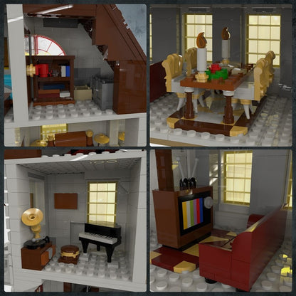Haunted Apartment MOC Building Kit | Horror Architecture Model - 2