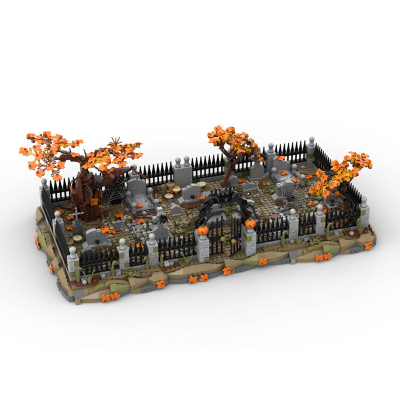 Haunted Cemetery Building Kit | LEGO-Compatible MOC - 1