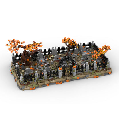 Haunted Cemetery Building Kit | LEGO-Compatible MOC - 1
