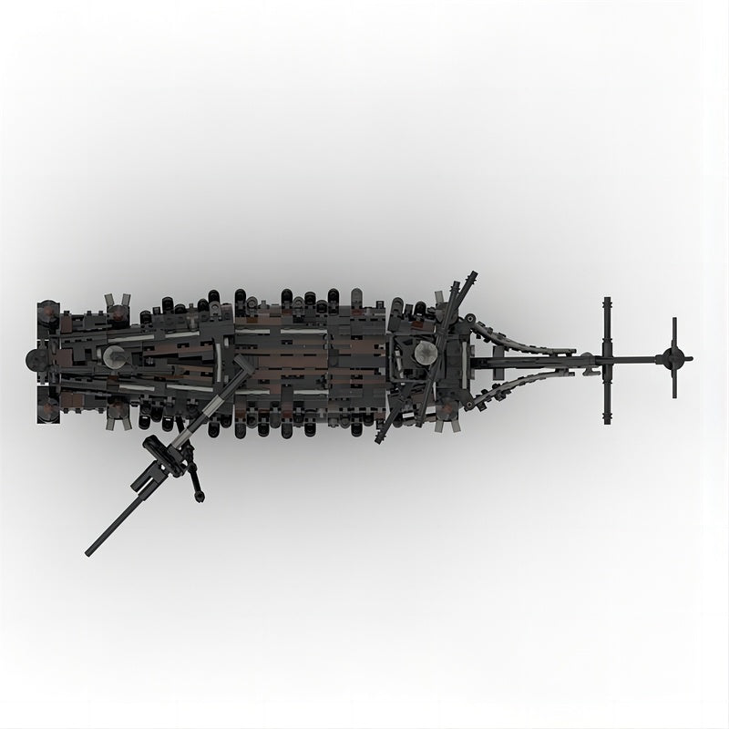 Haunted Ghost Ship MOC Building Kit | Dark Pirate Vessel - 4