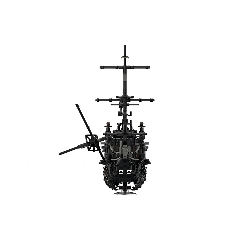 Haunted Ghost Ship MOC Building Kit | Dark Pirate Vessel - 5