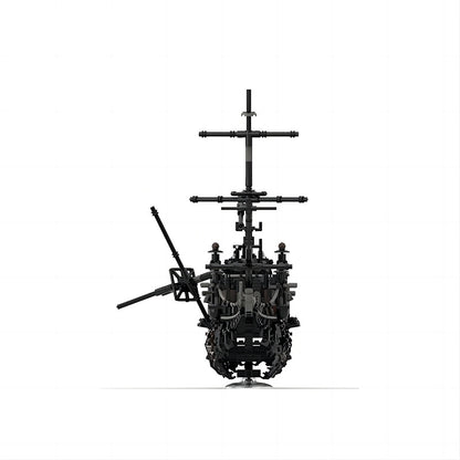Haunted Ghost Ship MOC Building Kit | Dark Pirate Vessel - 5