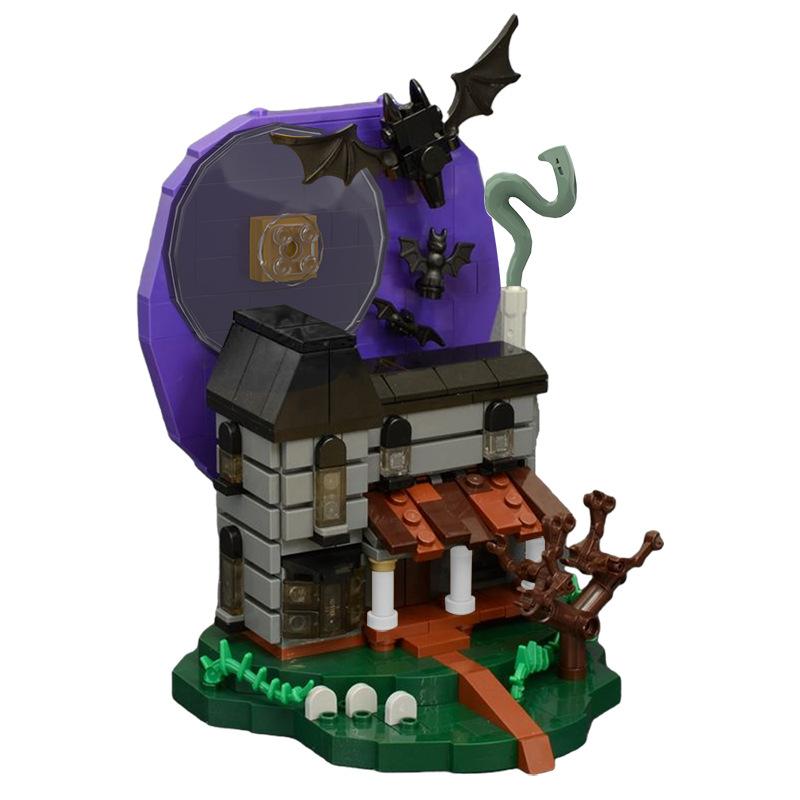 Haunted House Building Kit | Halloween | LEGO-Compatible MOC - 3