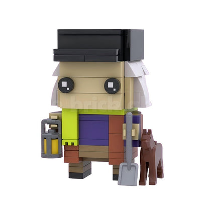 Haunted Manor Ghost Character BrickHeadz Building Kit | LEGO-Compatible MOC - 22