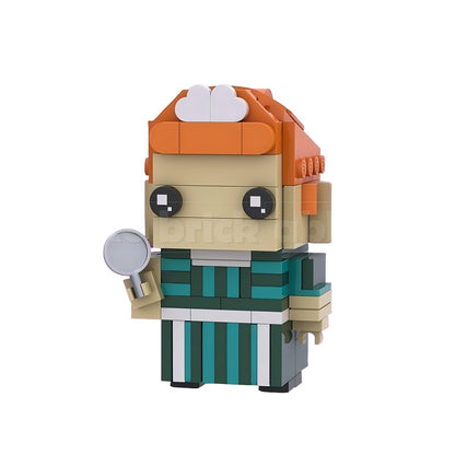 Haunted Manor Ghost Character BrickHeadz Building Kit | LEGO-Compatible MOC - 26