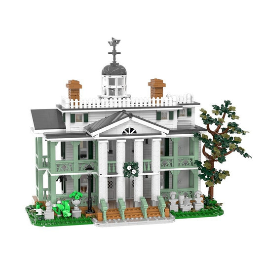 Haunted Mansion MOC Building Kit | Ghost Manor Horror Diorama - 6