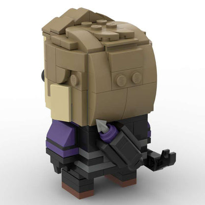 hawkeye brickheadz building toy | lego-compatible marvel moc - 3