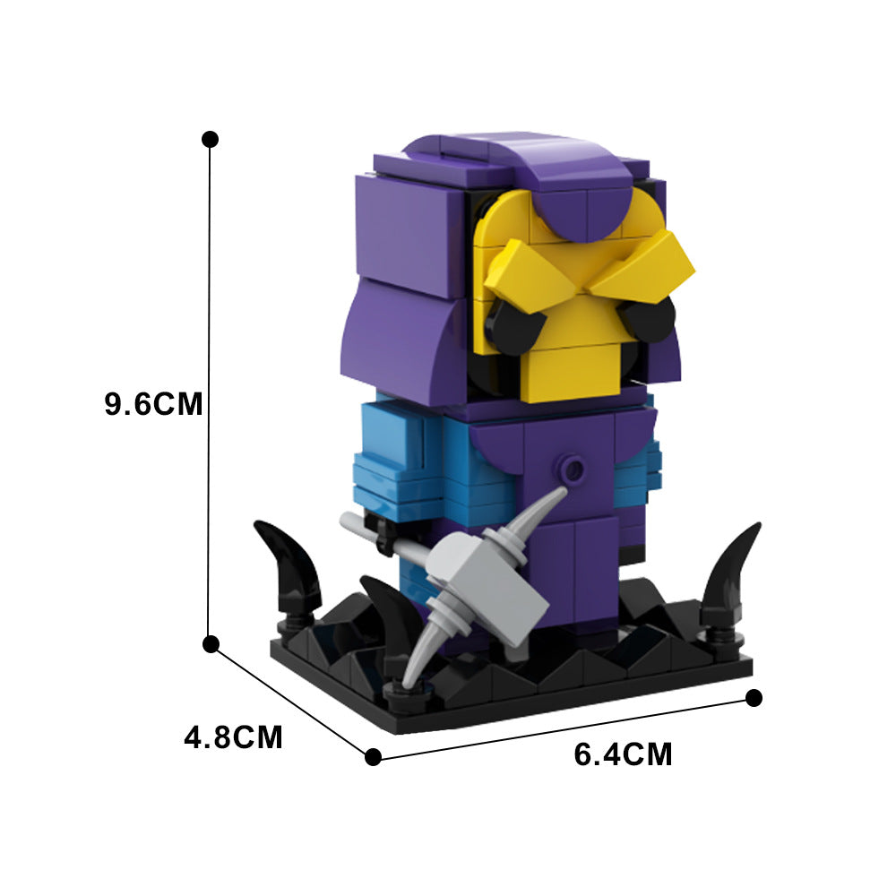he-man and the masters of the universe brickheadz | skeletor | moc-143474 - 3