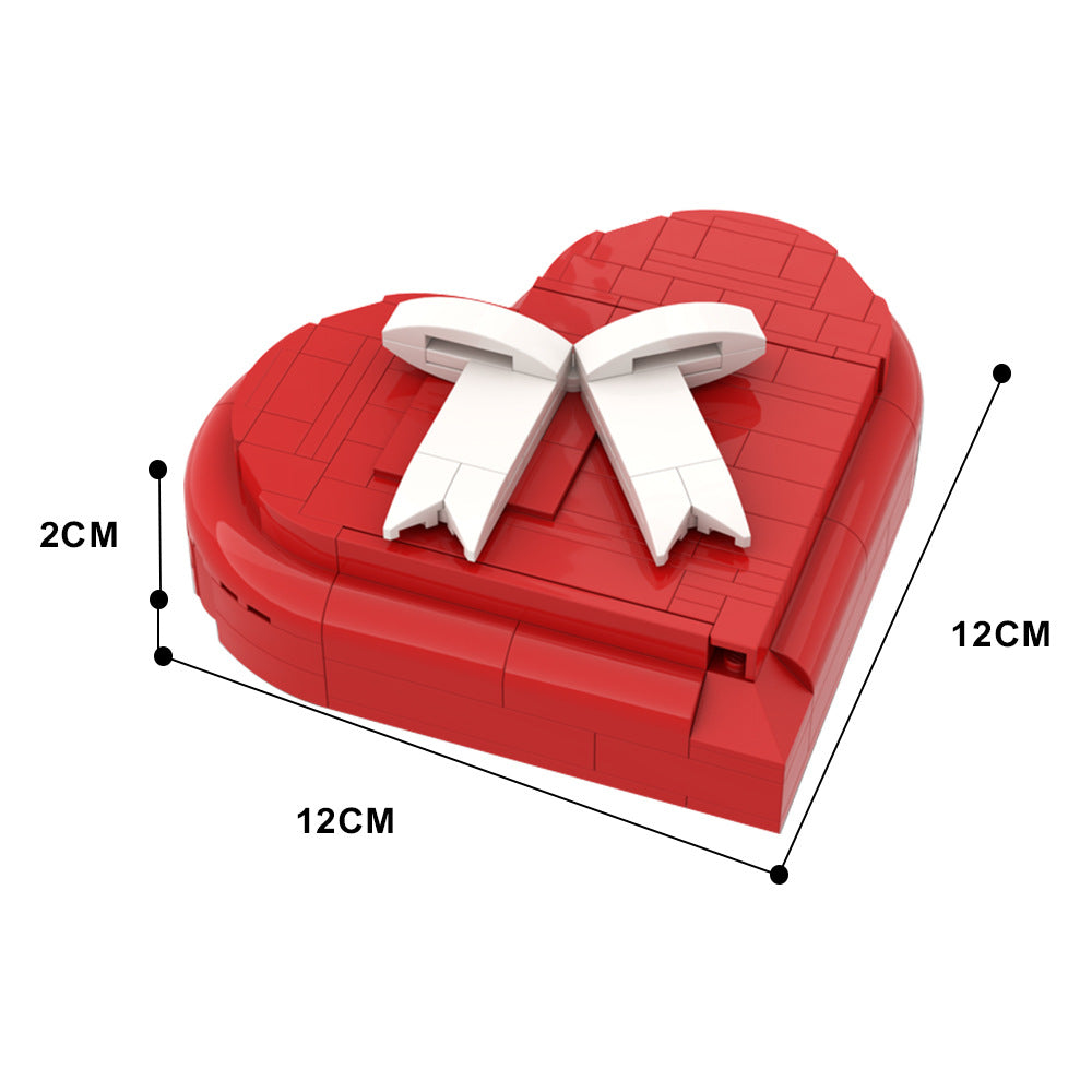 Heart Box Building Kit | Valentine's Day | LEGO-Compatible MOC - 4