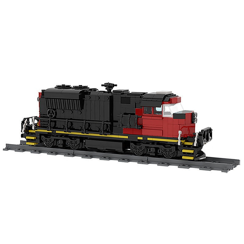 Heavy Cargo Locomotive MOC Building Kit - Custom Diesel Freight Train Model - 1