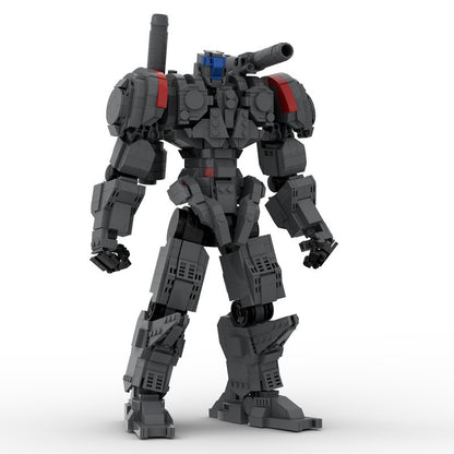 Heavy Combat Mecha MOC Building Kit | 14-Inch Sci-Fi Mechanical Figure - 3