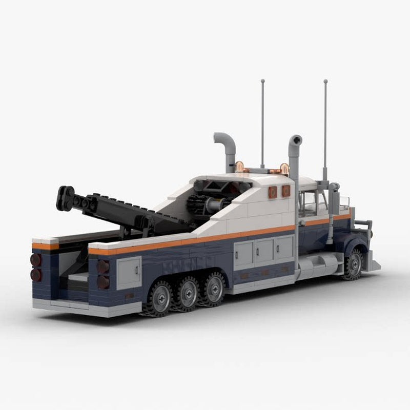 Heavy-Duty City Recovery Tow Truck MOC Building Kit - 2