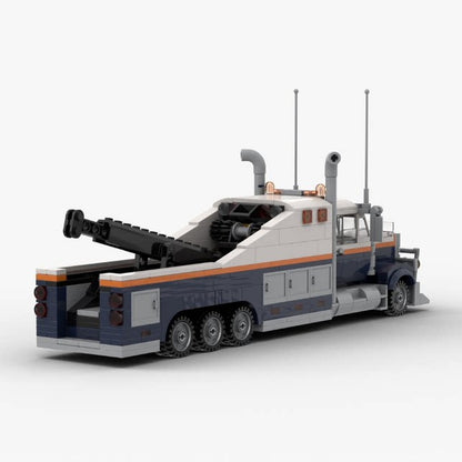 Heavy-Duty City Recovery Tow Truck MOC Building Kit - 2
