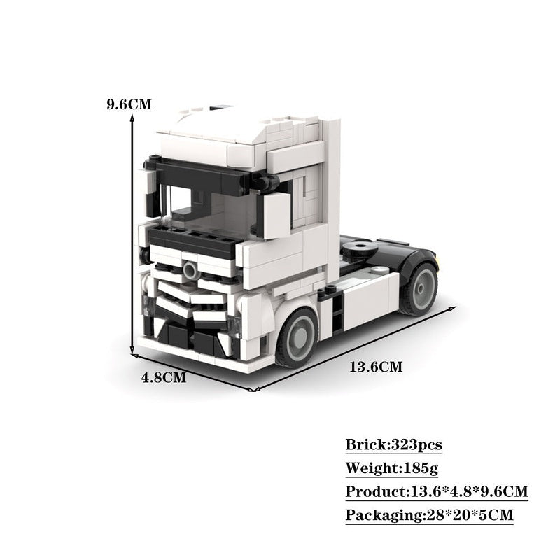 Heavy-Duty European Transport Truck MOC Building Kit | Cargo Vehicle Model - 2
