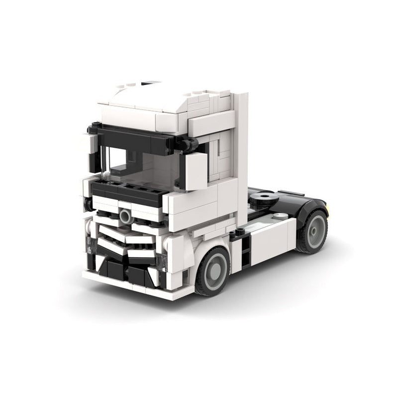 Heavy-Duty European Transport Truck MOC Building Kit | Cargo Vehicle Model - 4
