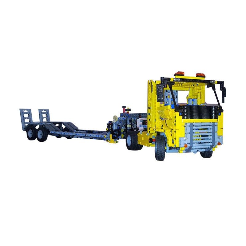 Heavy Duty Low Loader Trailer Building Kit | LEGO-Compatible MOC - 5