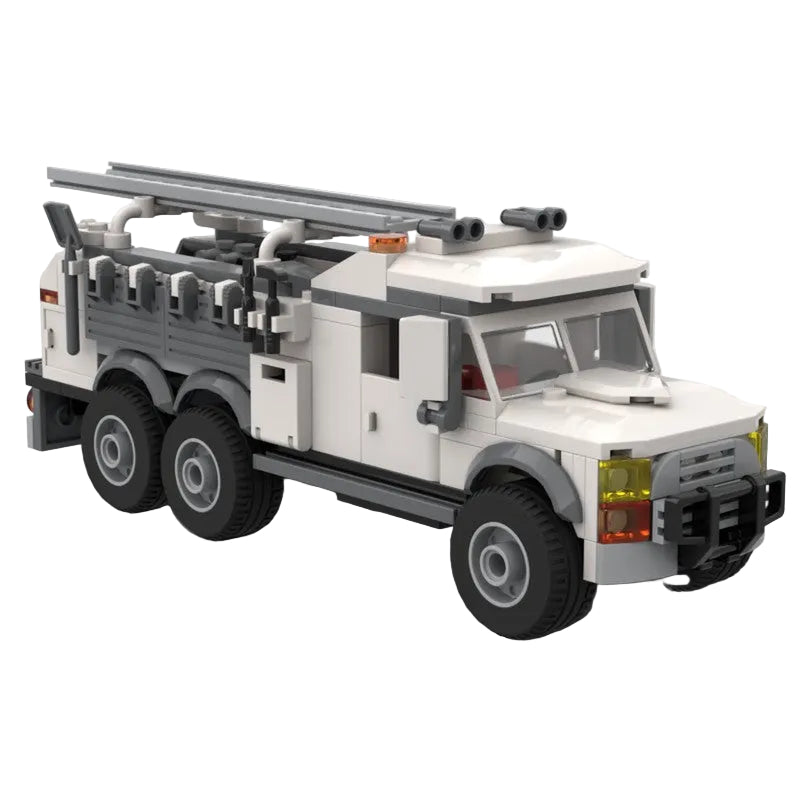 Heavy Duty Service Truck Building Kit | LEGO-Compatible MOC - 1