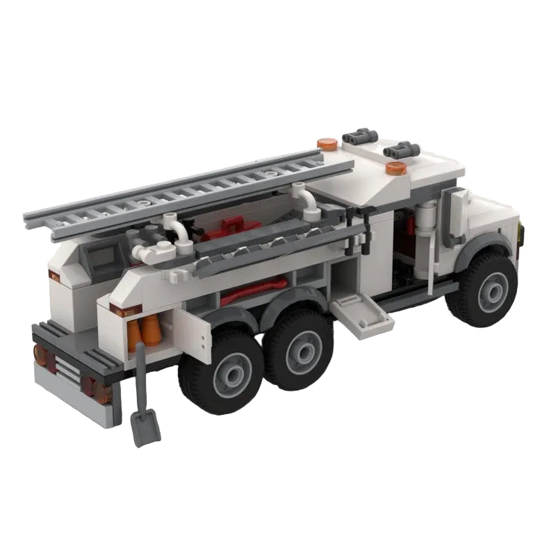 Heavy Duty Service Truck Building Kit | LEGO-Compatible MOC - 2