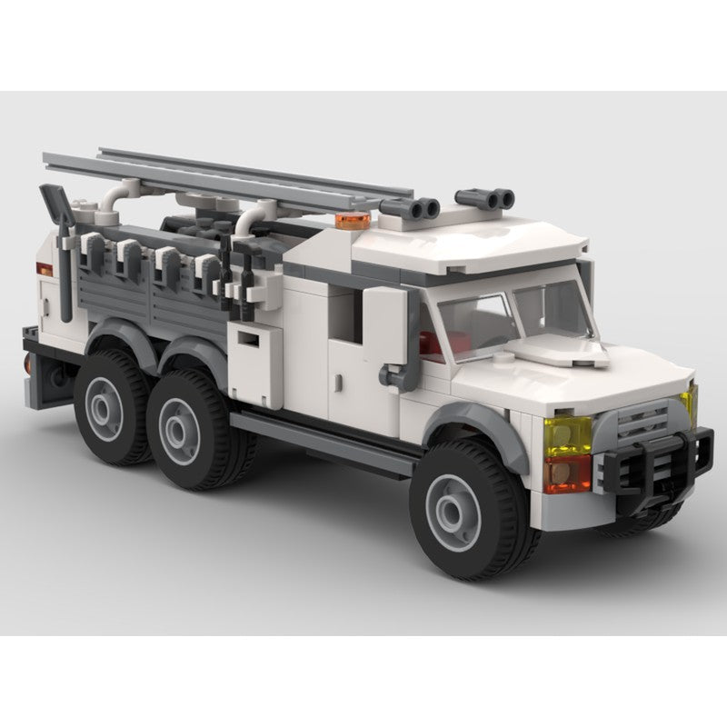 Heavy Duty Service Truck Building Kit | LEGO-Compatible MOC - 5