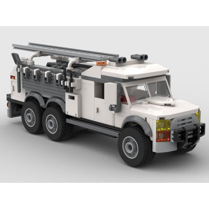Heavy Duty Service Truck Building Kit | LEGO-Compatible MOC - 5