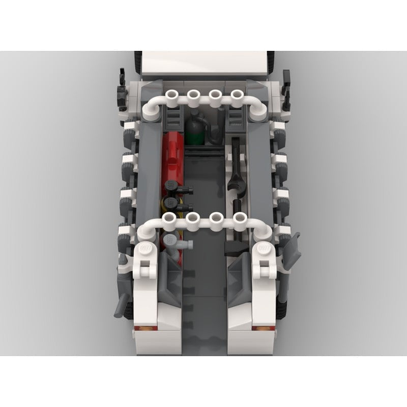 Heavy Duty Service Truck MOC Building Kit | Utility Vehicle Model - 3