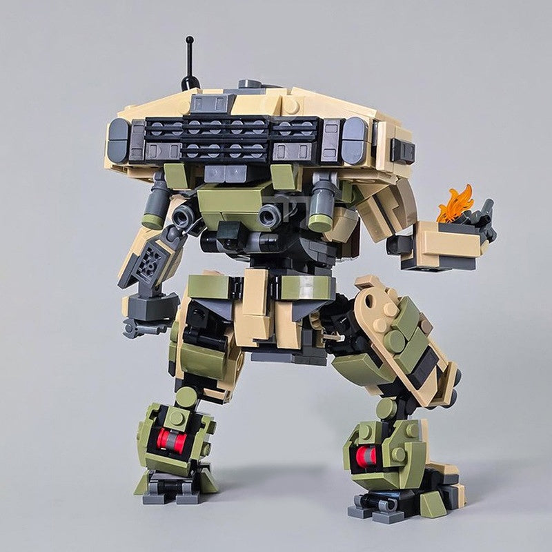 Heavy Flame Combat Titan Mecha Building Kit | LEGO-Compatible MOC - 2