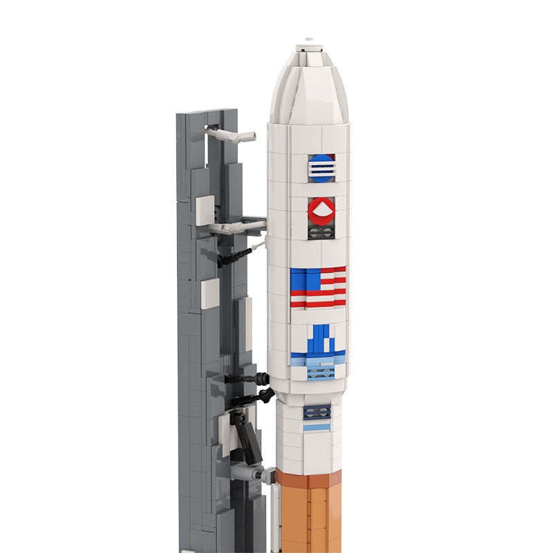 Heavy-Lift Rocket Transporter MOC Building Kit | 1:110 Display - 3