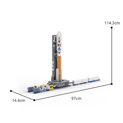 Heavy-Lift Rocket Transporter MOC Building Kit | 1:110 Display - 6