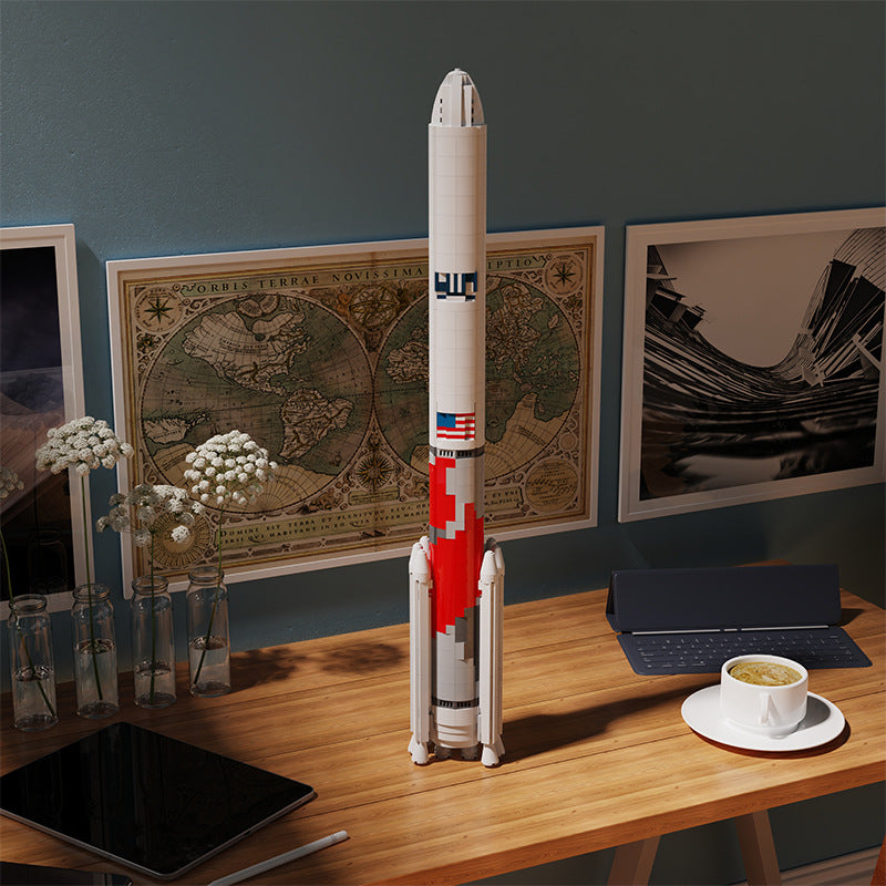 Heavy-Lift Vulcan-Class Space Rocket Building Kits | 1:110 Scale | LEGO-Compatible MOC - 6