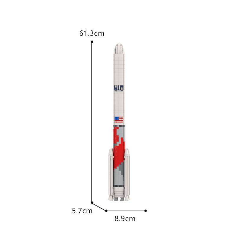 Heavy-Lift Vulcan-Class Space Rocket Building Kits | 1:110 Scale | LEGO-Compatible MOC - 8