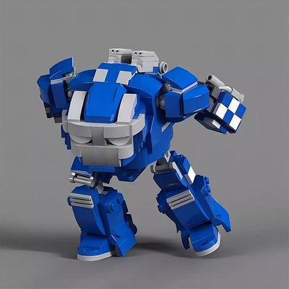 Heavy Lifting Blue Mecha Mk 38 MOC Building Kit | Robot Model - 2