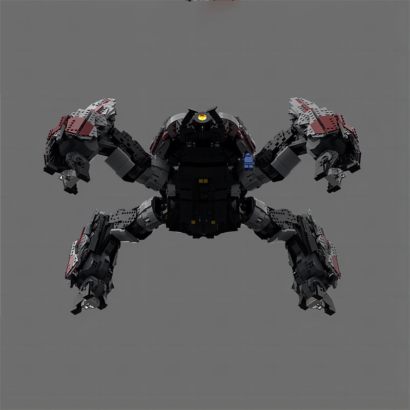 Heavy Quad-Leg Sci-Fi Siege Walker MOC Building Kit - 4
