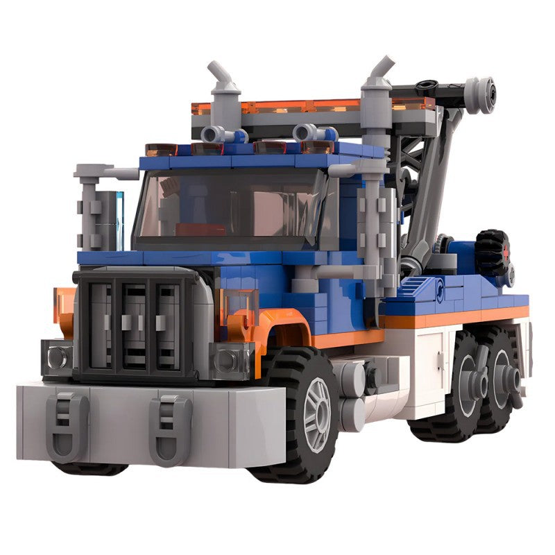 heavy wrecker tow truck building kit | moc-209068 - 2