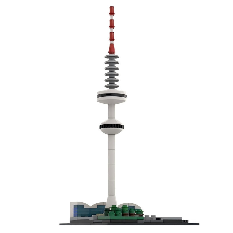 Heinrich Hertz Tower Hamburg Architecture Building Kit | LEGO-Compatible MOC - 1