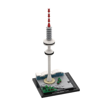 Heinrich Hertz Tower Hamburg Architecture Building Kit | LEGO-Compatible MOC - 2