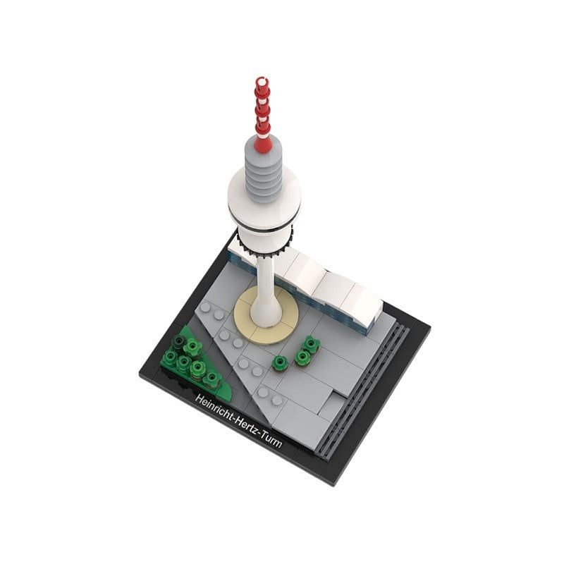 Heinrich Hertz Tower Hamburg MOC Landmark Architecture Building Kit - 3