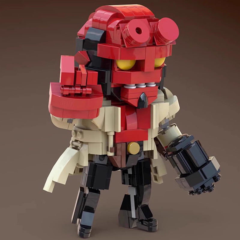 hellboy action figure building set | compatible with lego - 2