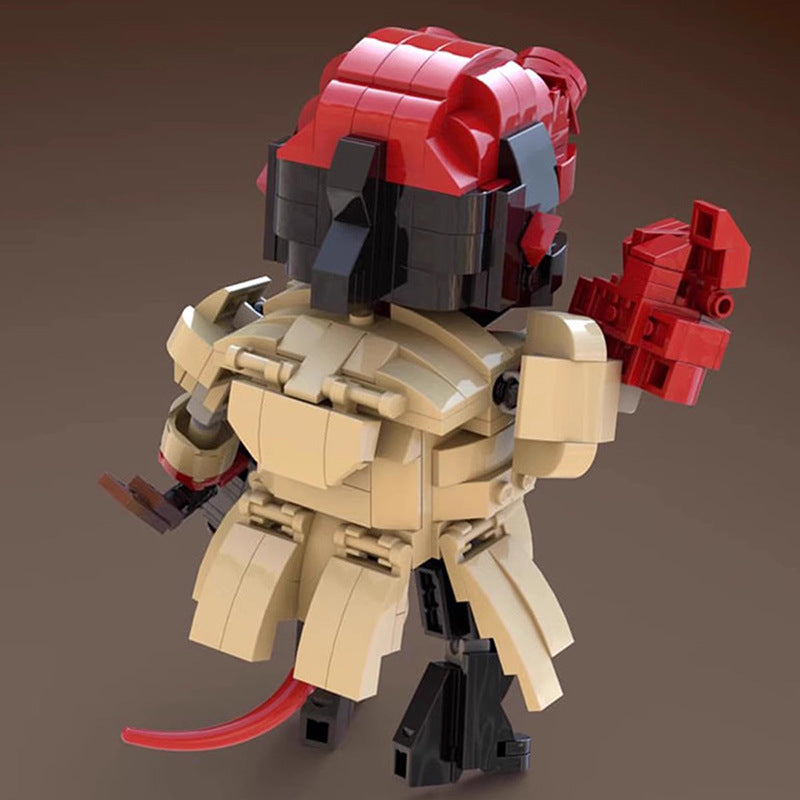 hellboy action figure building set | compatible with lego - 3